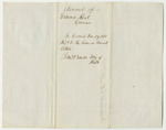 Account of Edward Kent, Governor