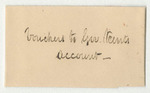 Receipts from the Account of Edward Kent, Governor