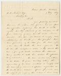 Communication from J.B. Scott, Cashier of the Canal Bank