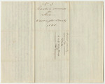 Account of Benjamin L. Pomroy, Keeper of the State's Jail in Machias in the County of Washington, for the Board of Prisoners Therein Committed for Offences Against the State from June 22nd to September 21st 1838