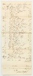 Receipts from the Account of Joseph Sewall, Late Adjutant General, for May and August of 1834