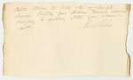 Receipt from the Account of Joseph Sewall, Late Adjutant General