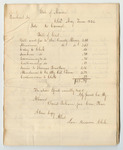 Bills of Cost at the Court of Common Pleas in Penobscot County, May Term 1834