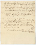 List of Notes in Jonas Farnsworth's Hands, Not Collected, Belonging to the Passamaquoddy Indians