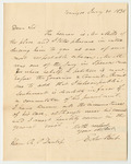 Letter from Edward Kent, in Favor of the Petition for the Commutation of Isaac Spencer's Punishment