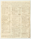 Bill of Particulars in the Bill of Whole Amount of Costs in Criminal Prosecutions at the Court of Common Pleas in Lincoln County, December Term 1835