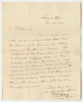 Communication from John Hodgdon, Relating to His Accounts as Land Agent