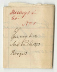 Receipts from the Account of Caleb Leavitt, Land Agent, for Surveying Township No. 4 in the 12 and 13 Ranges