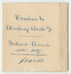 Receipts from the Account of A.B. Thompson, Adjutant General, with Winthrop Bird