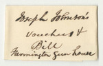 Account of A.B. Thompson, Adjutant General, for the Gun House in Farmington