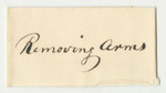 Account of A.B. Thompson, Adjutant General, for the Removal of Arms from Portland to Bangor