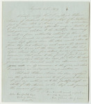 Letter from John G. Deane, Relating to William Anson's Compensation for Drafting a Map of the Northern Boundary of Maine