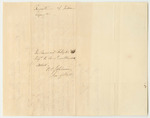 Request of Henry Richardson, Penobscot Indian Agent, for a Warrant to Purchase Food