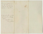 Communication from A.B. Thompson, Relative to the Company of Light Infantry in Augusta