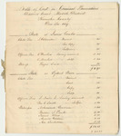 Bills of Cost at the District Court Middle District in Kennebec County, December Term 1839