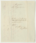 Account of Alpheus Lyon for Going to Houlton and Monticello to Investigate the Sheriff and Attorney for Aroostook County