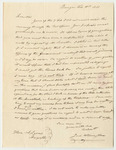Joel Wellington's Letter to Alpheus Lyon Regarding His Questions About Trespass in Aroostook County