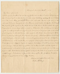 Letter from John W. Page to His Parents, Writing About His Experiences at the American Asylum in Hartford