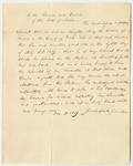 Petition of Jedediah Gordon for Admission of His Daughter, Mary H. Gordon, to the American Asylum in Hartford