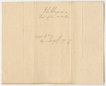 Communication from Isaac C. Haynes, Relating to His Account as Penobscot County Treasurer