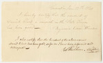 Certificate of Benjamin Carr, Warden, and Job Washburn, Chaplain, on the Conduct of Daniel Clark in the State Prison
