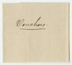 Vouchers from the Account of Philip C. Johnson for Transporting Blank Valuation Books