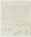 Communication from Thomas Sawyer, Jr., Surveyor General, for a Warrant