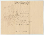 Letter from Maj. M.M. Gould, Regarding the Election of Joseph Newland as Ensign of 