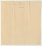 John Anderson's Bill for Copies of the Official Fees of the Clerk of the Courts in Lincoln County