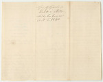 Account of John C. Page, Keeper of the States Gaol in Norridgewock, Somerset County, for Support of Prisoners Confined Upon Charges and Convictions of Crimes Against the State from March 14th to October 6th 1840