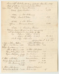 Bills of Cost at the District Court for the Middle District in Somerset County, November Term 1839