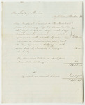 Doctor John Mason's Bill for Services on the Aroostook Expedition