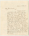 Letter from Doctor John Mason Relating to Adjustments in His Claim Against the State for Services on the Aroostook Expedition