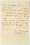 Communication from the Members of the 3rd Regiment 1st Brigade 8th Division, Objecting to the Election of Jeremiah H. Hilton as Ensign