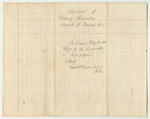 Penobscot Indian Fund Account with Henry Richardson for 1841