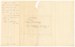 Ebenezer H. Neil, Treasurer of the Somerset County Agricultural Society's Return of Receipts from Members