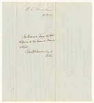Accounts of Bowen C. Greene and Samuel L. Harris, Clerks in the Secretary of State's Office