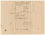 Communication from Capt. Hartnell T. Baker requesting the C Company of Light Infantry in the 3rd Regiment 2nd Brigade 2nd Division to be disbanded