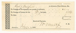 William Woart Jr.'s Bills for Governor Fairfield's Postage