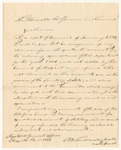 Communication from Abner B. Thomas, Quarter Master General, relating to his accounts for the year 1840