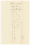 Parlinus M. Foster's Receipt for the repairs at the Anson Gun House