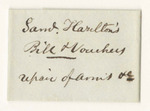 Bills and Vouchers for Abner B. Thomas' Account for Repair of Arms