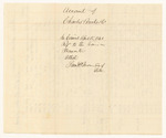 Account of Charles Brooks and Company against the State Prison