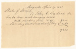 Account of John C. Garland for Watching the State House