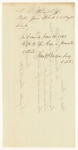 Accounts of Frederick K. Bartlett, D.A. Poor, and Martin Snell, Clerks at Secretary of State's Office