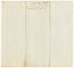 Account of Stephen Jewett, under keeper of the States gaol at Alfred in the County of York, of the expenses incurred for the support of poor prisoners therein committed upon a charge or conviction of crime against the State of Maine charged to the State from February 6th to May 25th 1841
