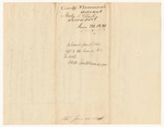 Account of Mark S. Blunt, Treasurer of Somerset County