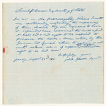 Note from John Gleason, Agent, relating to repairs for the Passamaquoddy church