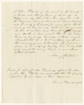 Abraham Plaisted's Deposition for the pardon of Benjamin Jones