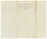 Account exhibited by Stephen Jewett, under keeper of the States Jail at Alfred in the County of York, of expenses incurred for the support of poor prisoners therein committed upon a charge or conviction of crimes against the State of Maine, charged to the State, from the 24th day of August 1841 to the twelfth day of October 1841